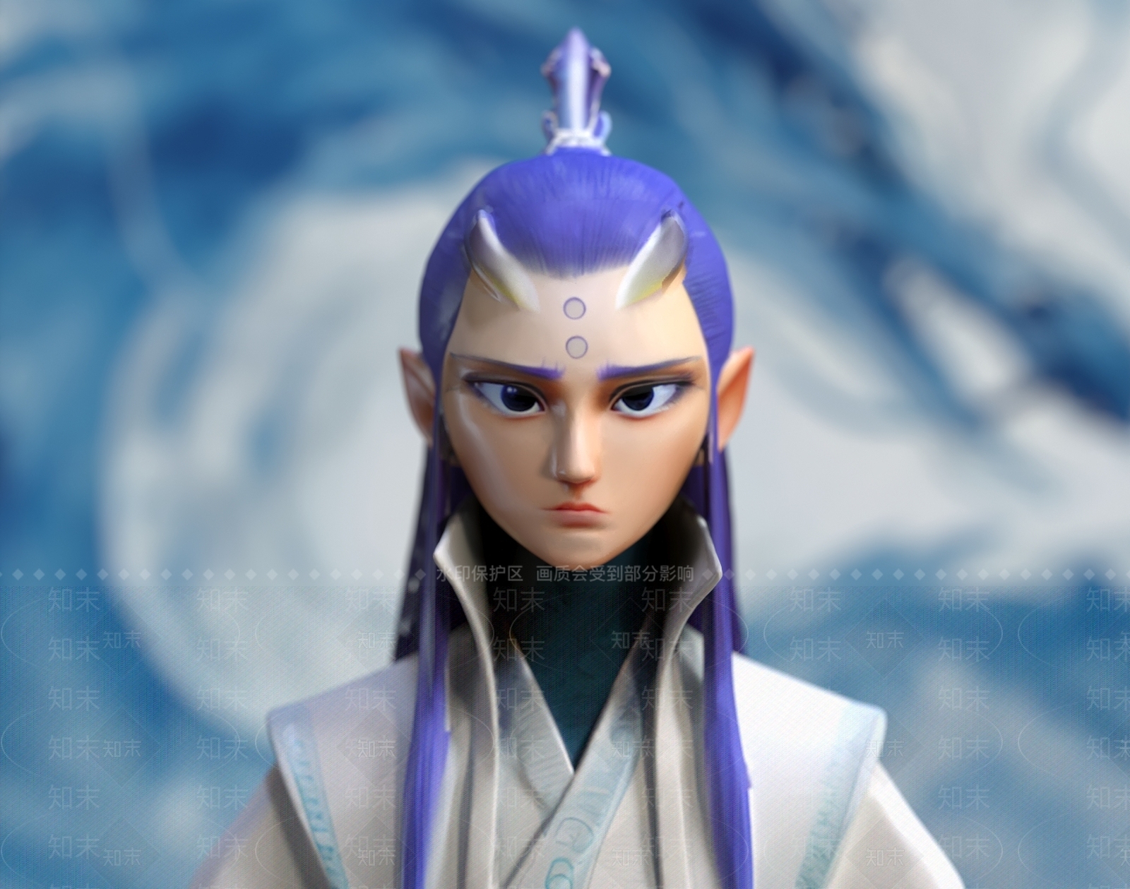 现代雕塑摆件3D模型下载【ID:1185528599】