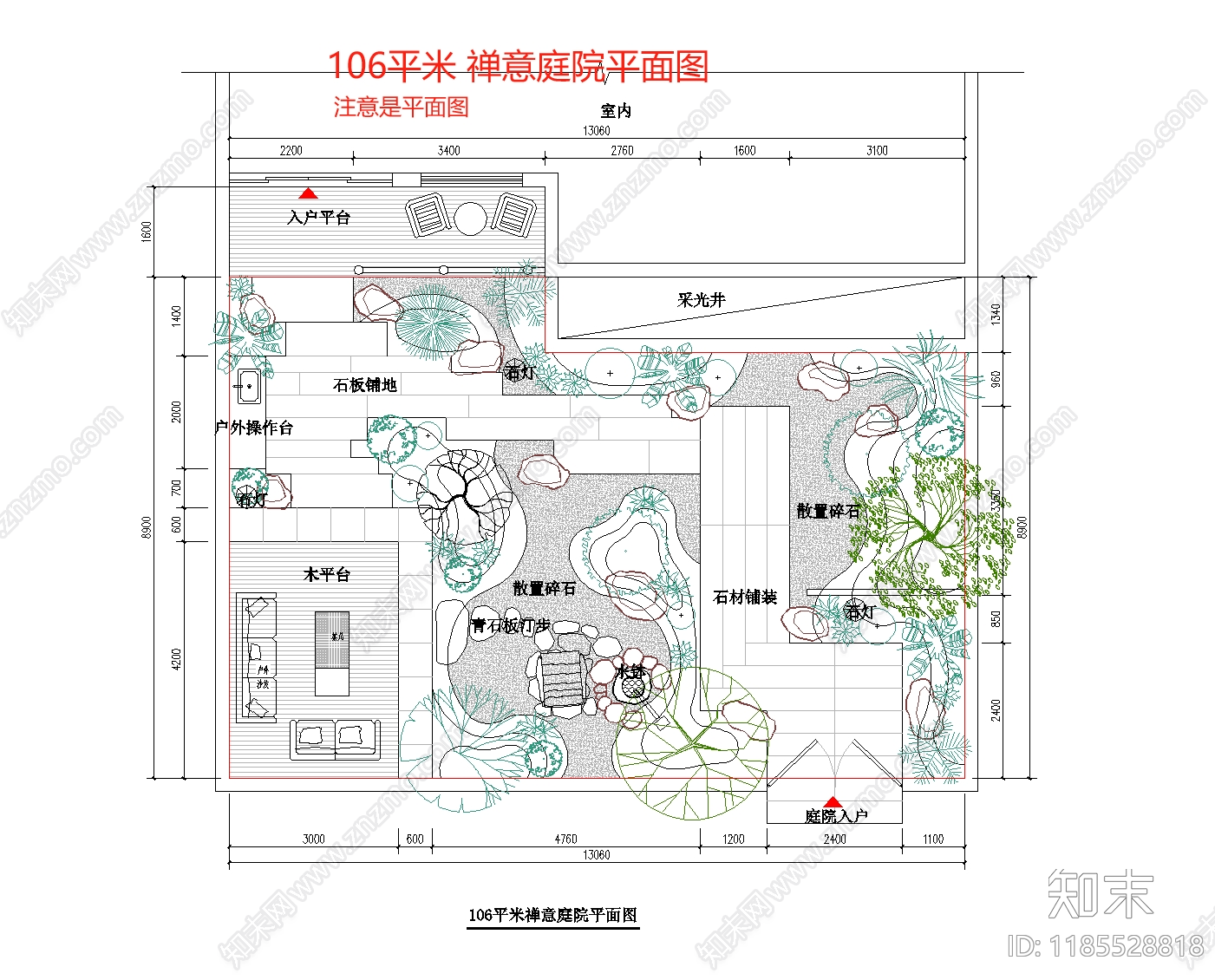 景观平面图施工图下载【ID:1185528818】