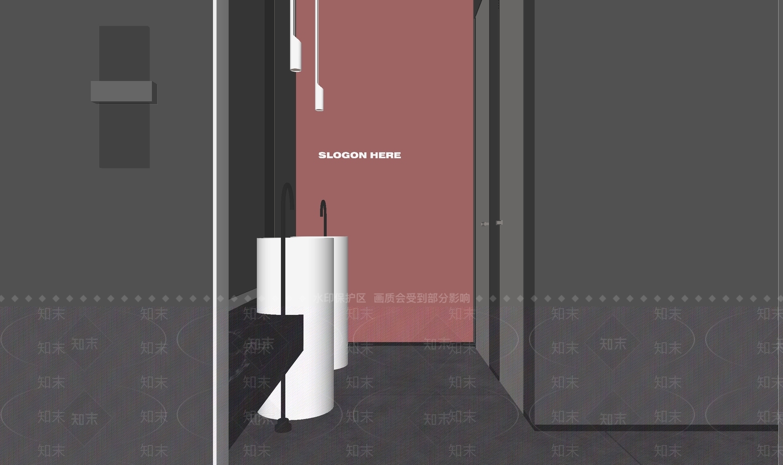 现代其他办公区域SU模型下载【ID:1185534227】