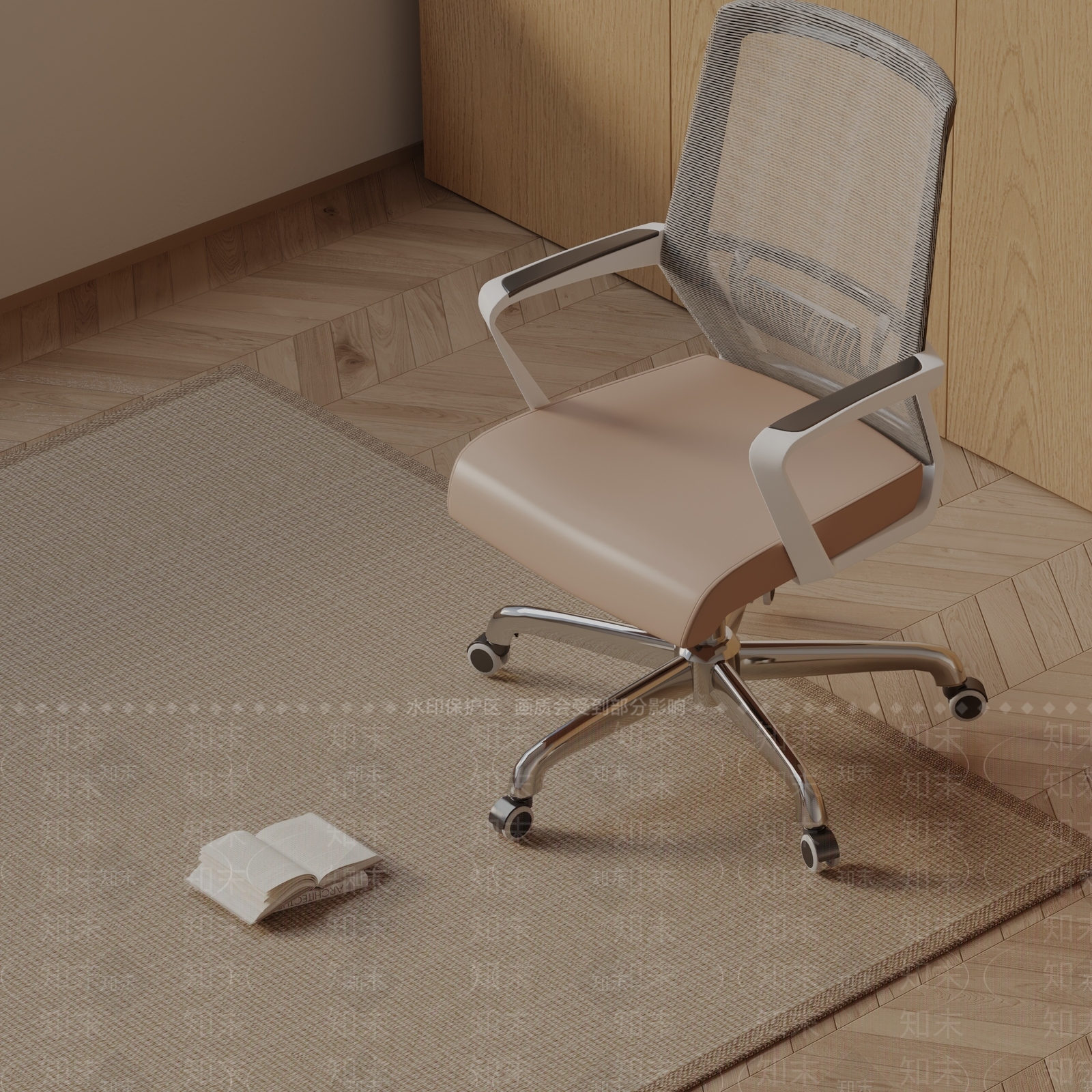 现代办公椅3D模型下载【ID:1185535570】