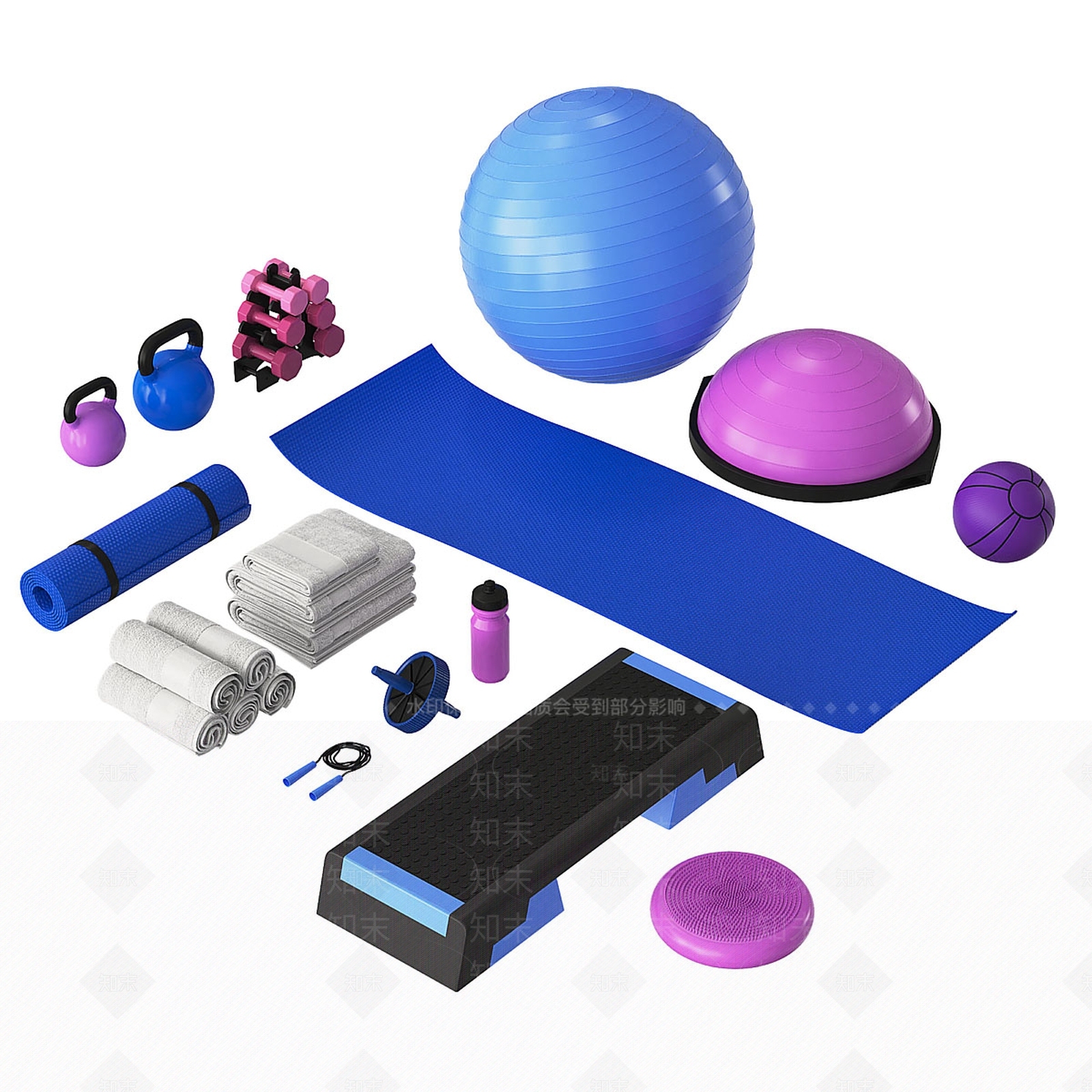 运动器材3D模型下载【ID:1185535950】
