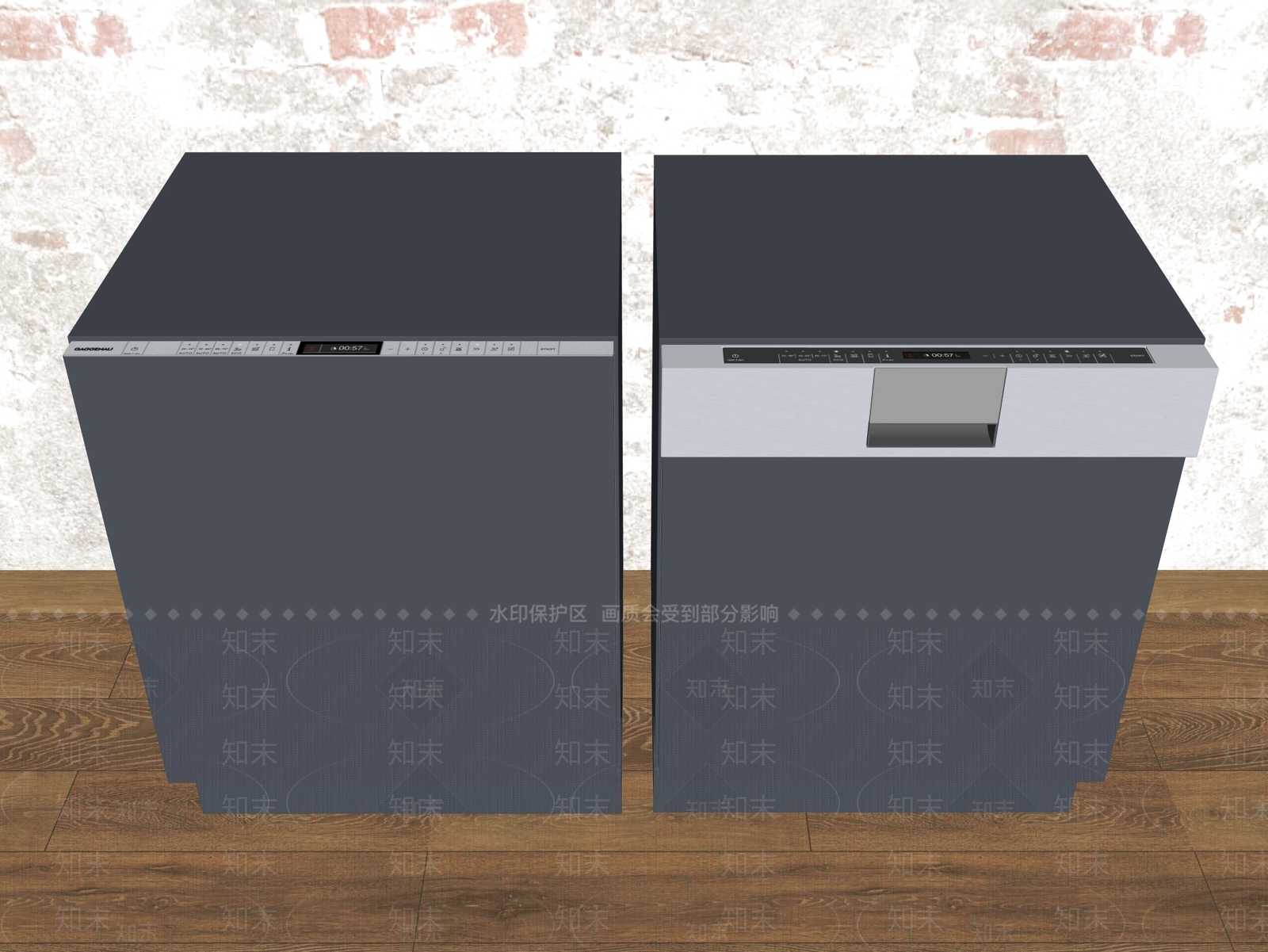 洗碗机SU模型下载【ID:1185536953】