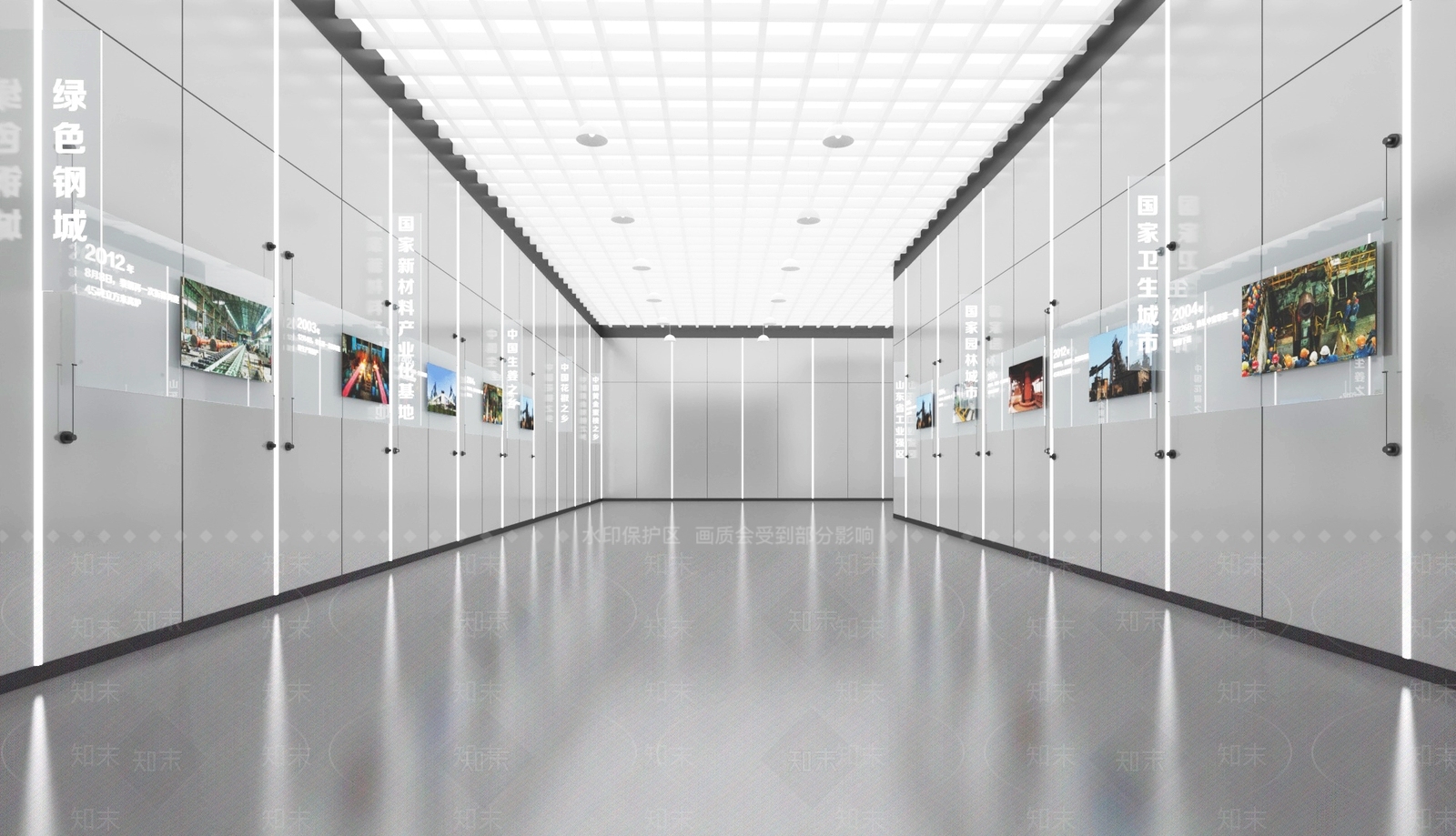 现代科技展厅SU模型下载【ID:1185538224】
