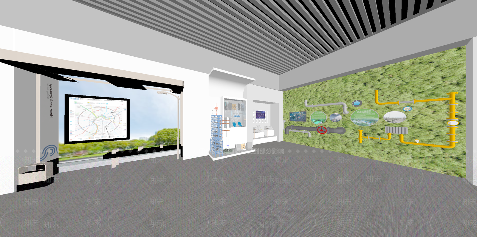 现代其他展厅SU模型下载【ID:1185539137】