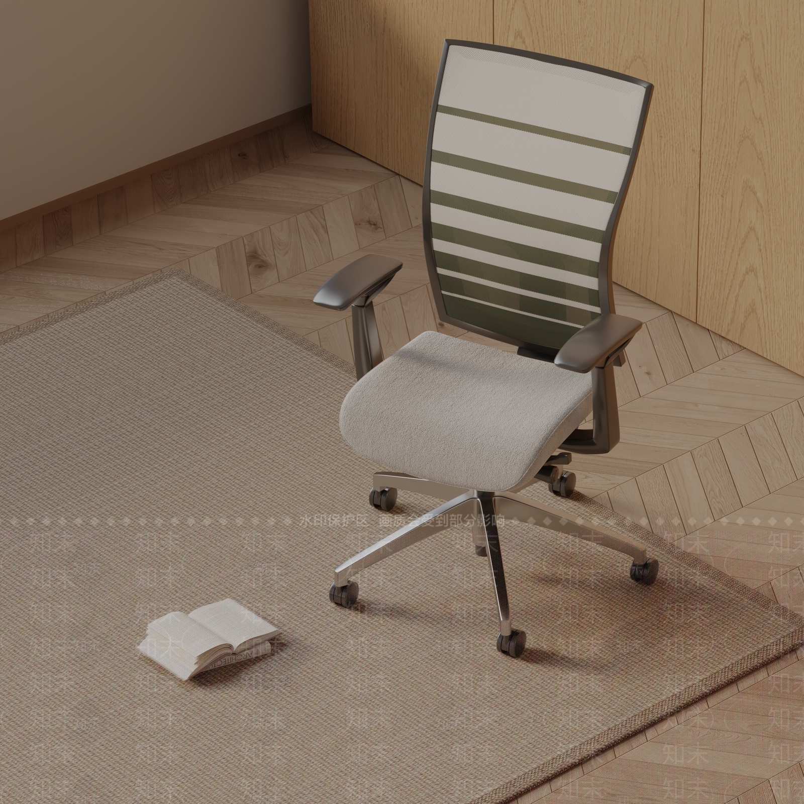 现代办公椅3D模型下载【ID:1185540348】