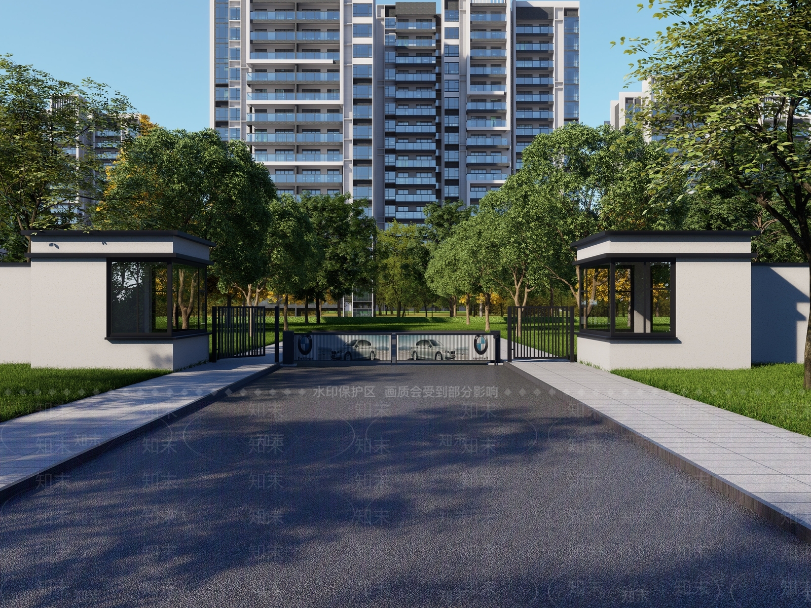 现代小公建SU模型下载【ID:1185541156】