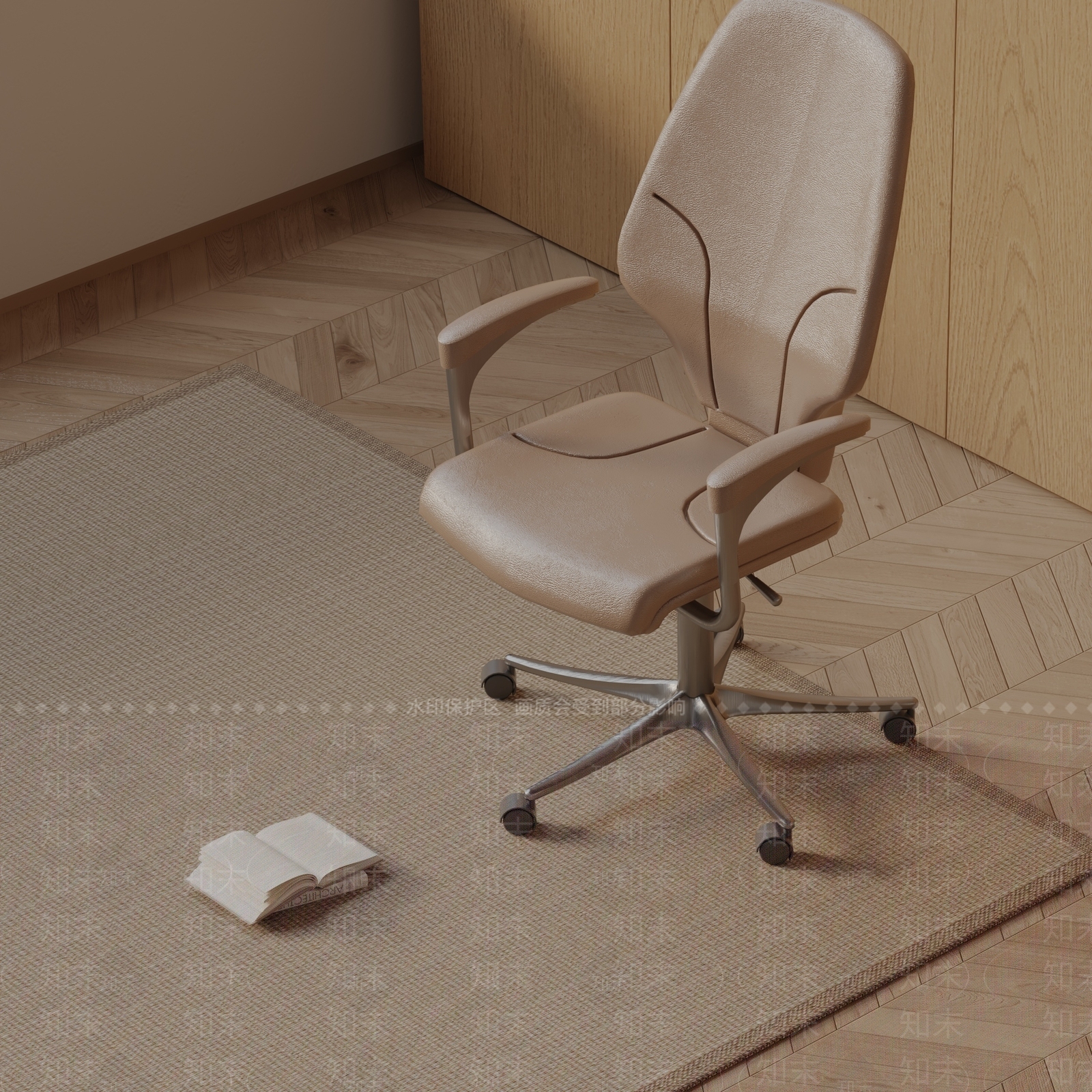 现代办公椅3D模型下载【ID:1185543620】