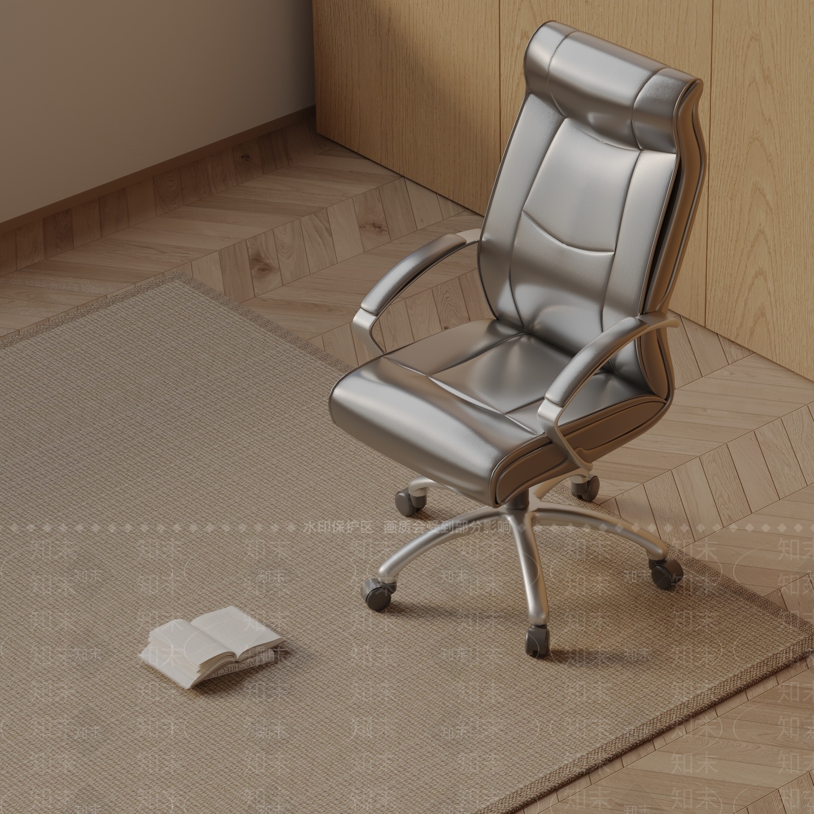 现代办公椅3D模型下载【ID:1185545333】