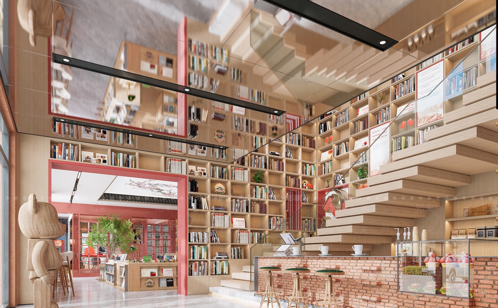 现代书店SU模型下载【ID:1185546013】