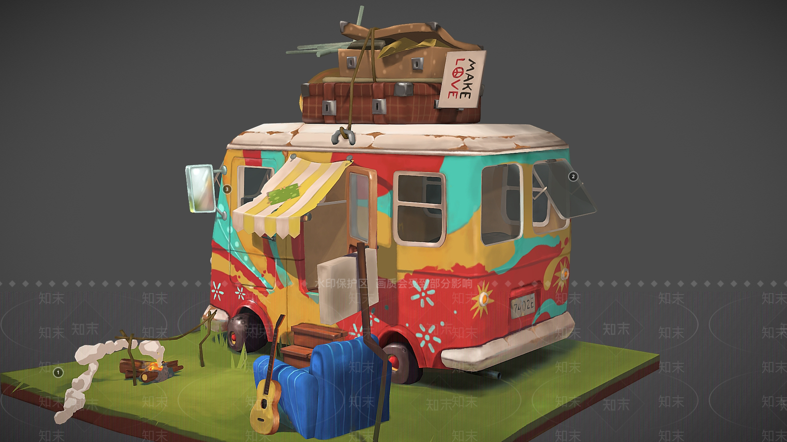 汽车3D模型下载【ID:1185547472】