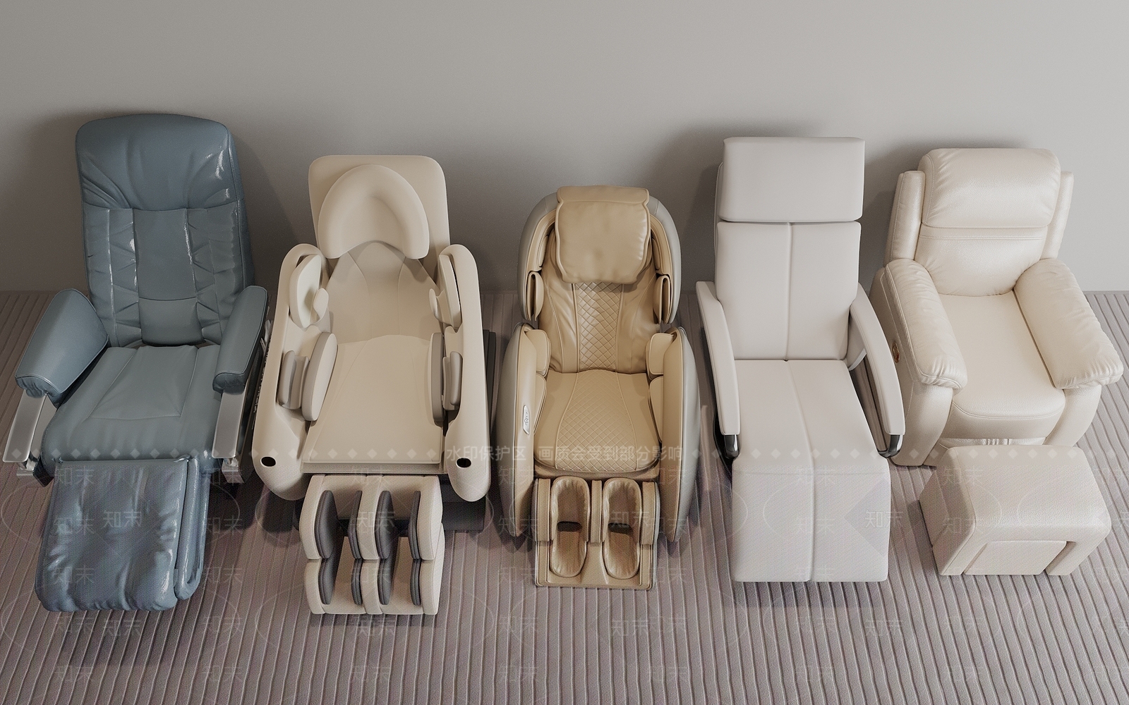 现代按摩椅SU模型下载【ID:1185552506】