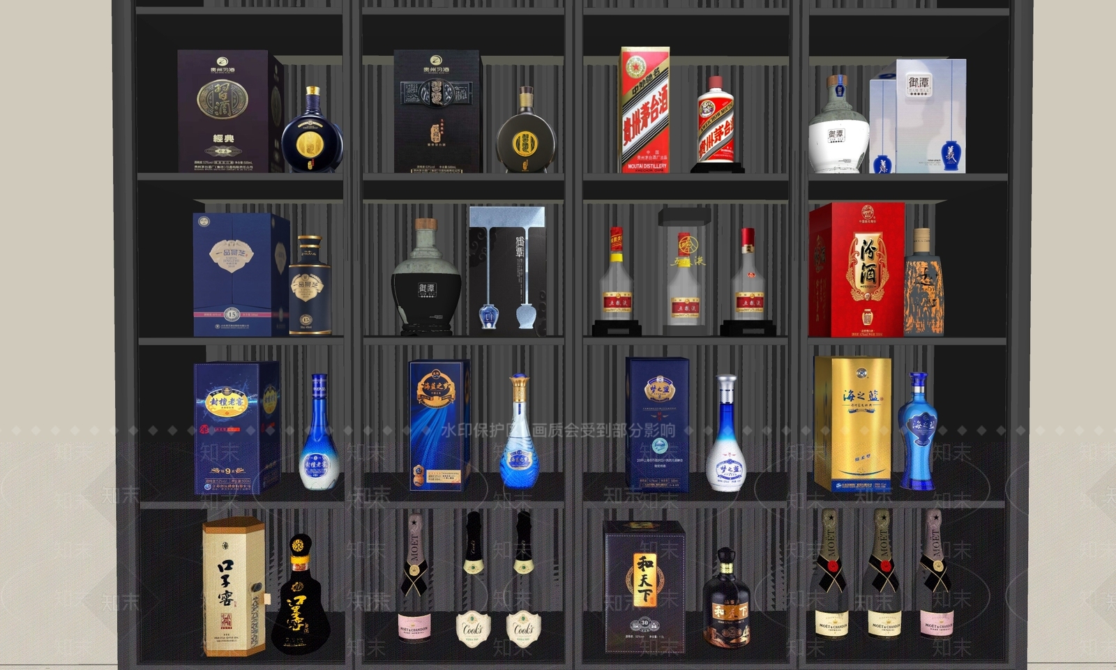 酒具SU模型下载【ID:1185553488】