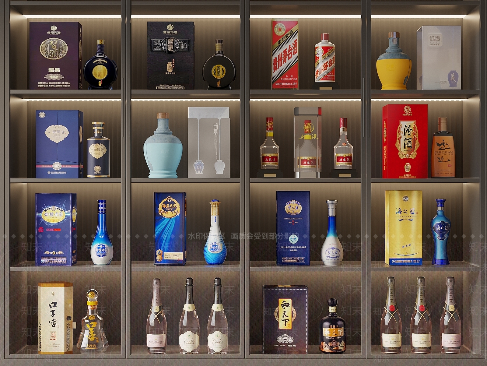 酒具SU模型下载【ID:1185553488】