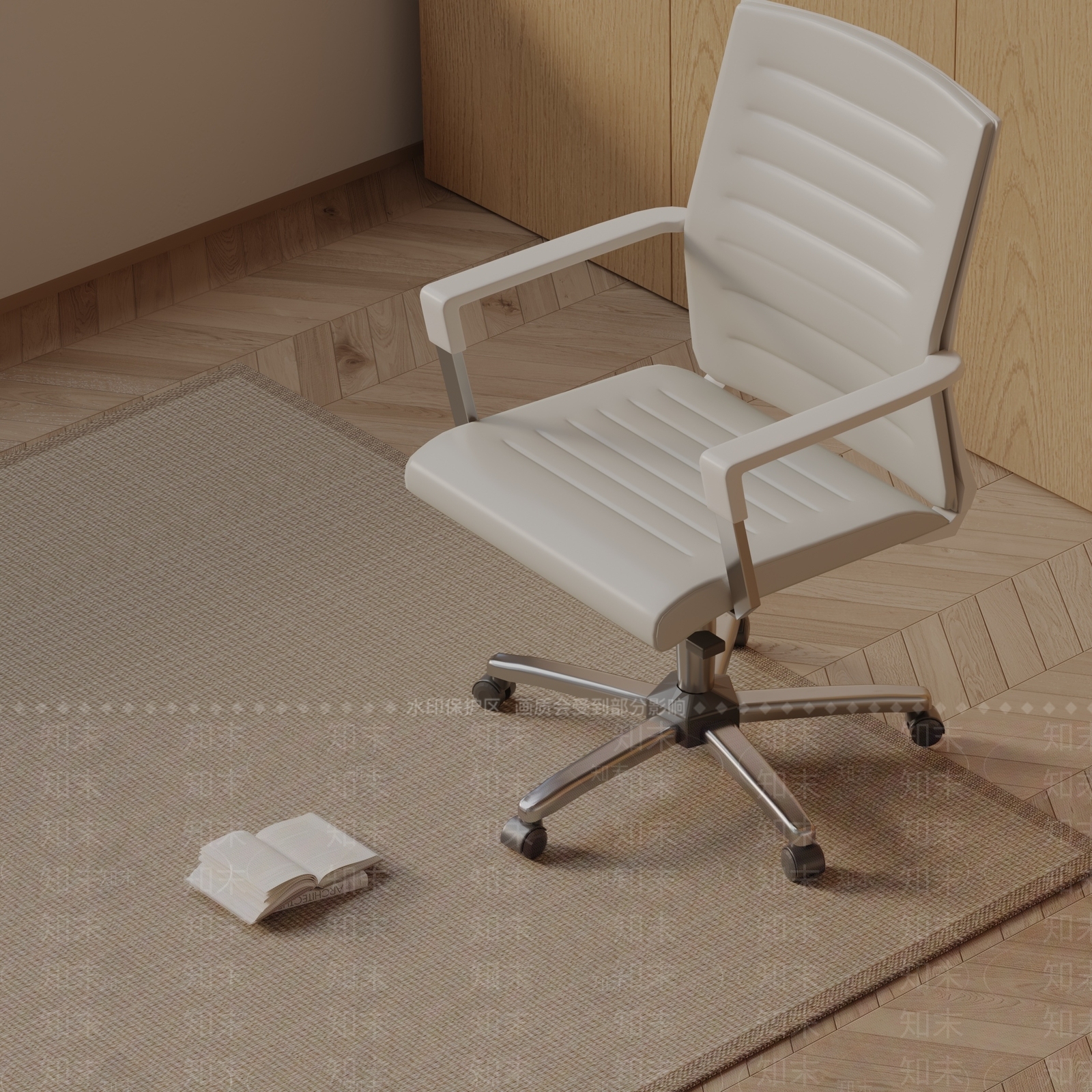 现代办公椅3D模型下载【ID:1185553790】