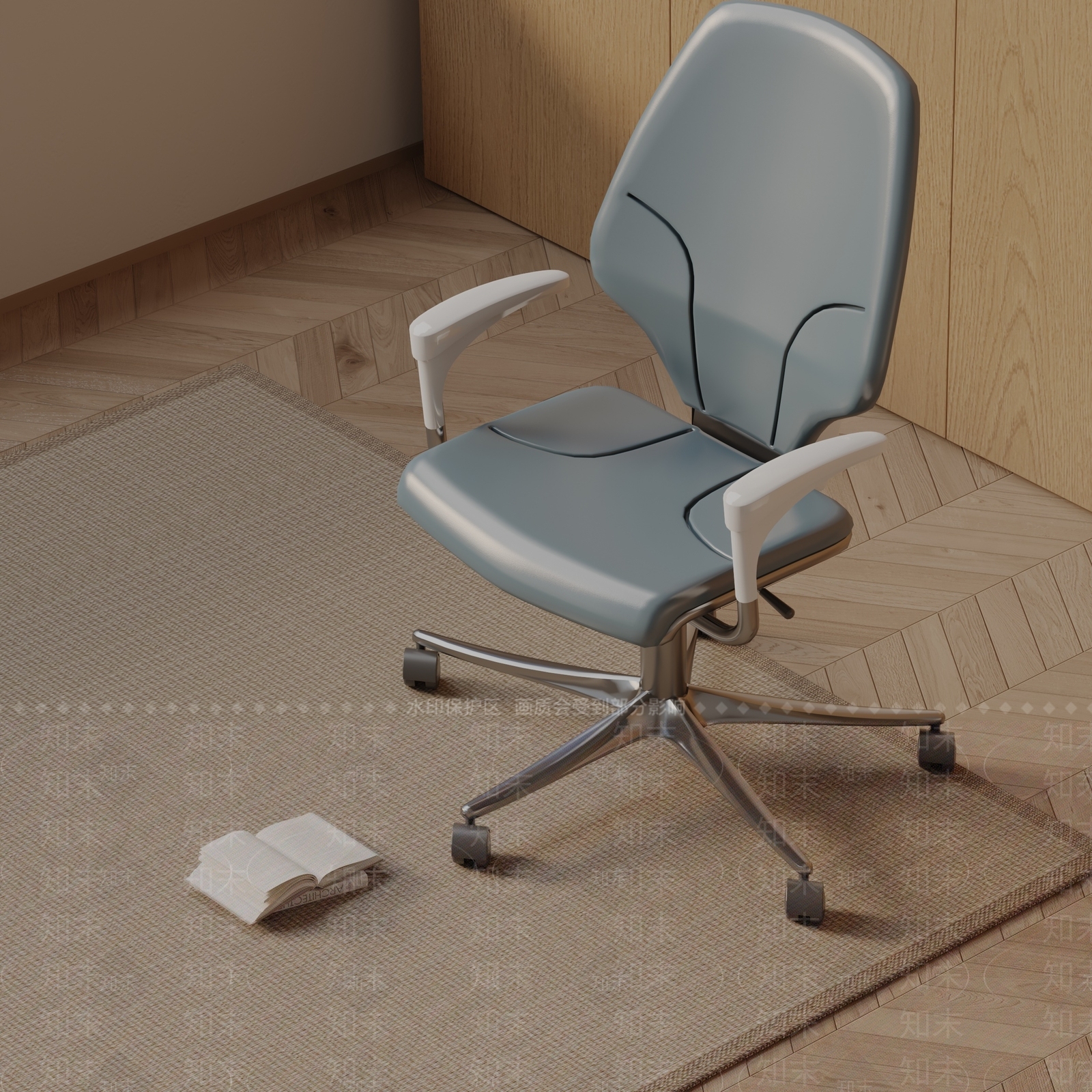 现代办公椅3D模型下载【ID:1185554750】