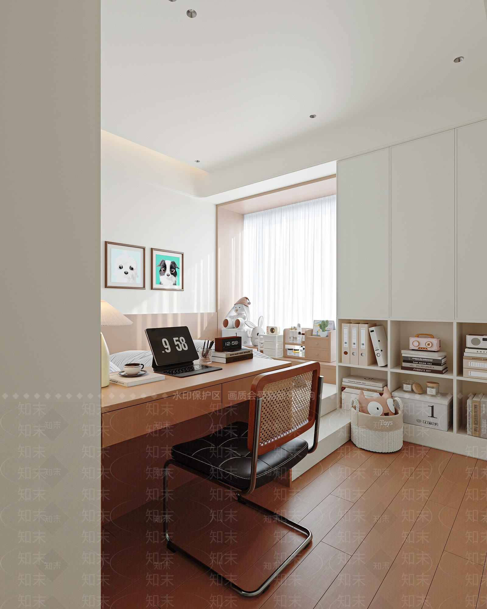 现代榻榻米卧室3D模型下载【ID:1185557131】