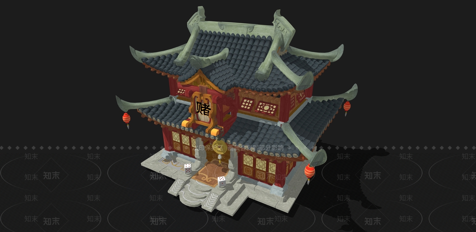 复古中古古建筑SU模型下载【ID:1185564273】