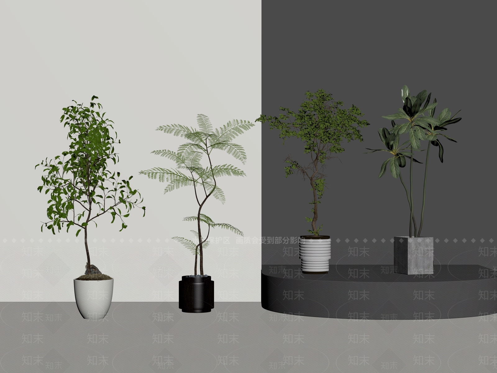 盆栽SU模型下载【ID:1185566522】