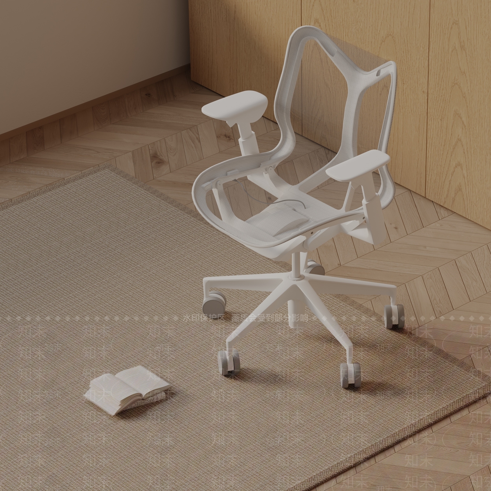 现代办公椅3D模型下载【ID:1185570328】