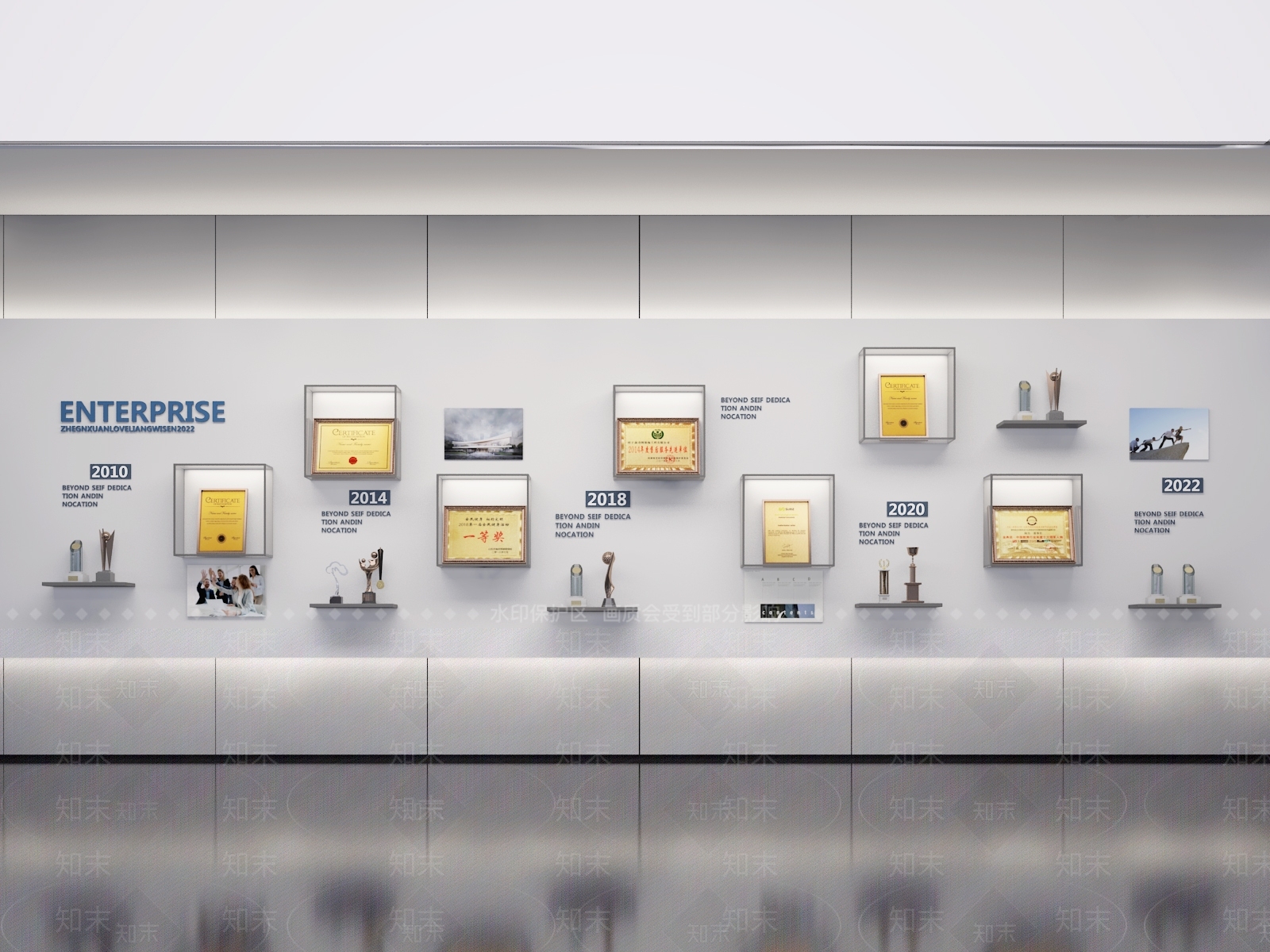 现代文化展厅SU模型下载【ID:1185571746】