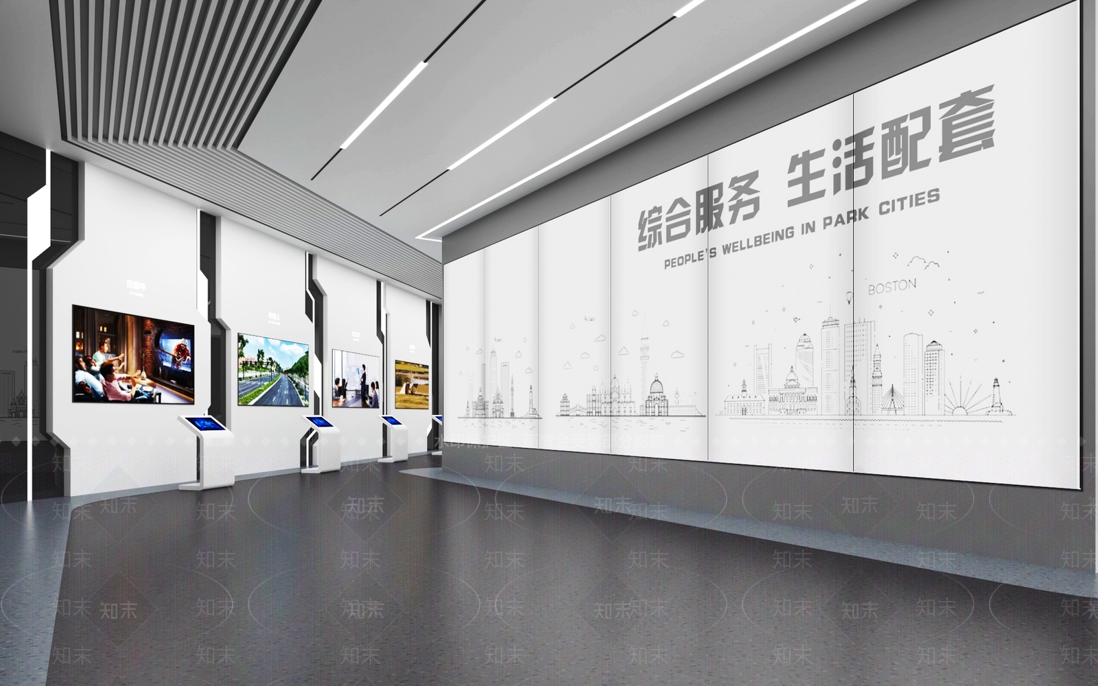 现代科技展厅SU模型下载【ID:1185578160】