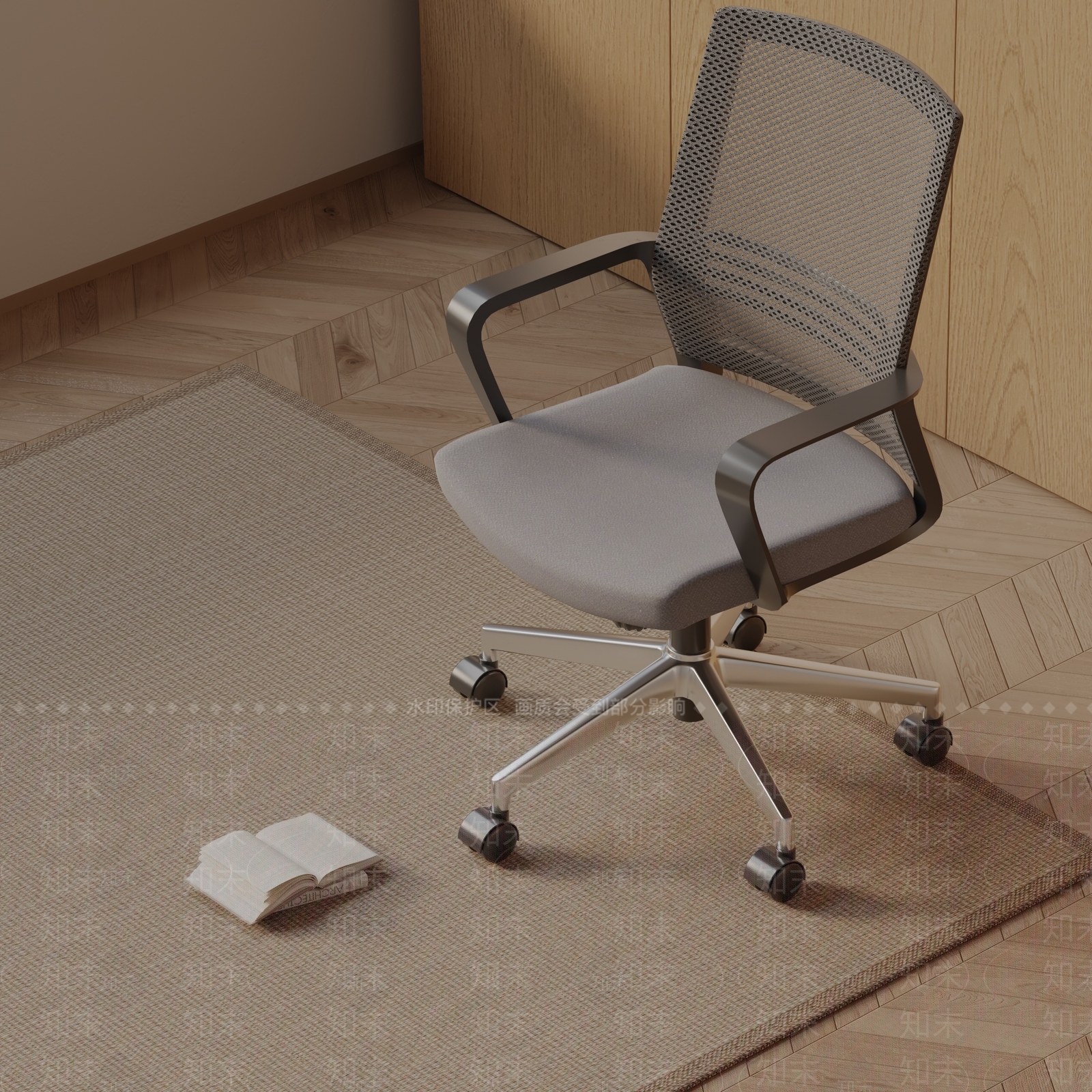 现代办公椅3D模型下载【ID:1185579122】