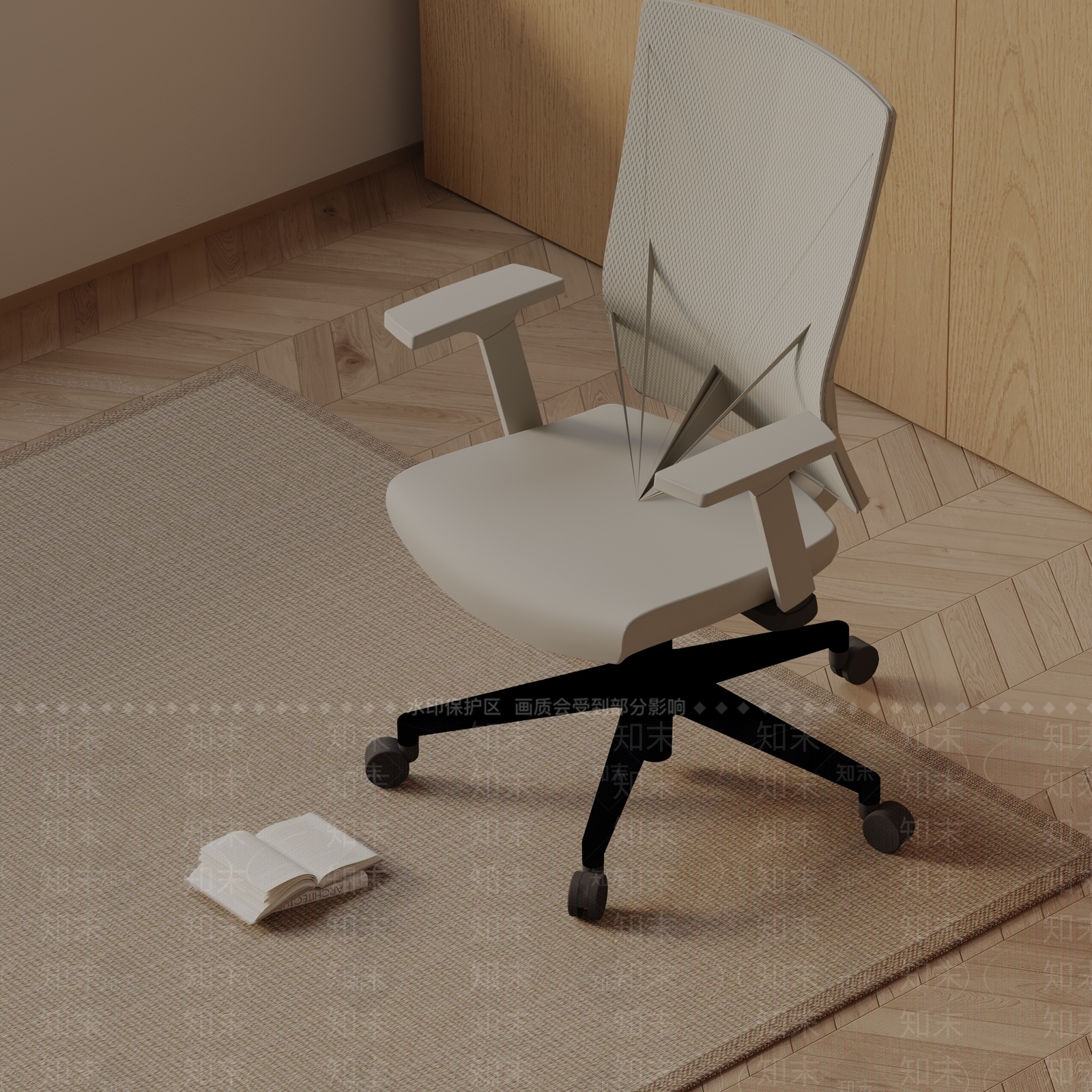 现代办公椅3D模型下载【ID:1185579307】
