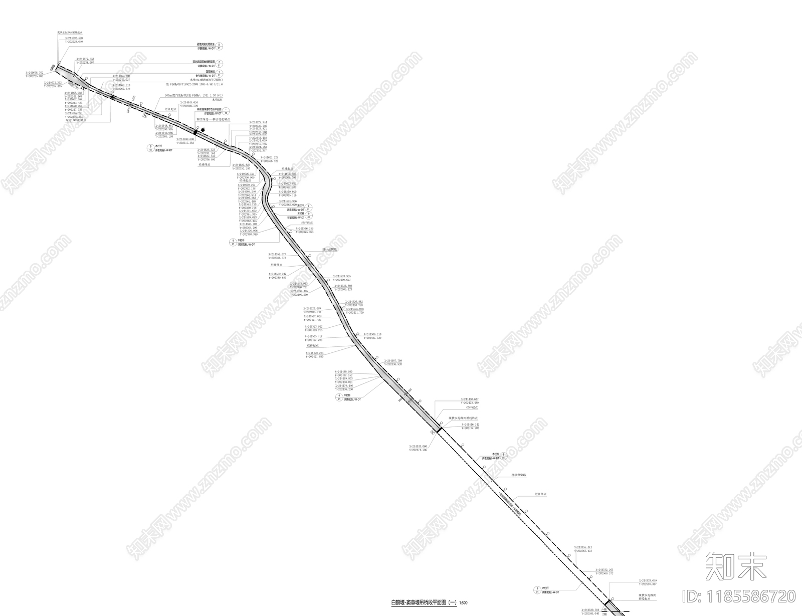 现代道路绿化cad施工图下载【ID:1185586720】