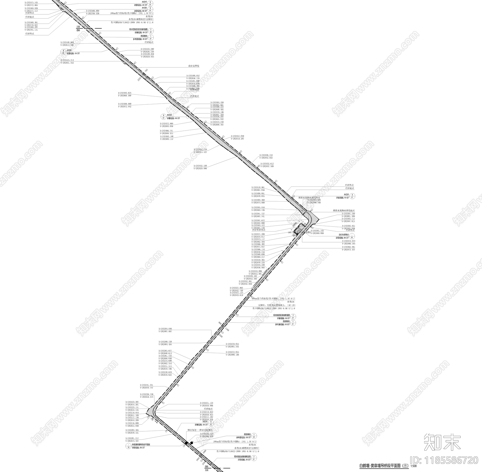 现代道路绿化cad施工图下载【ID:1185586720】