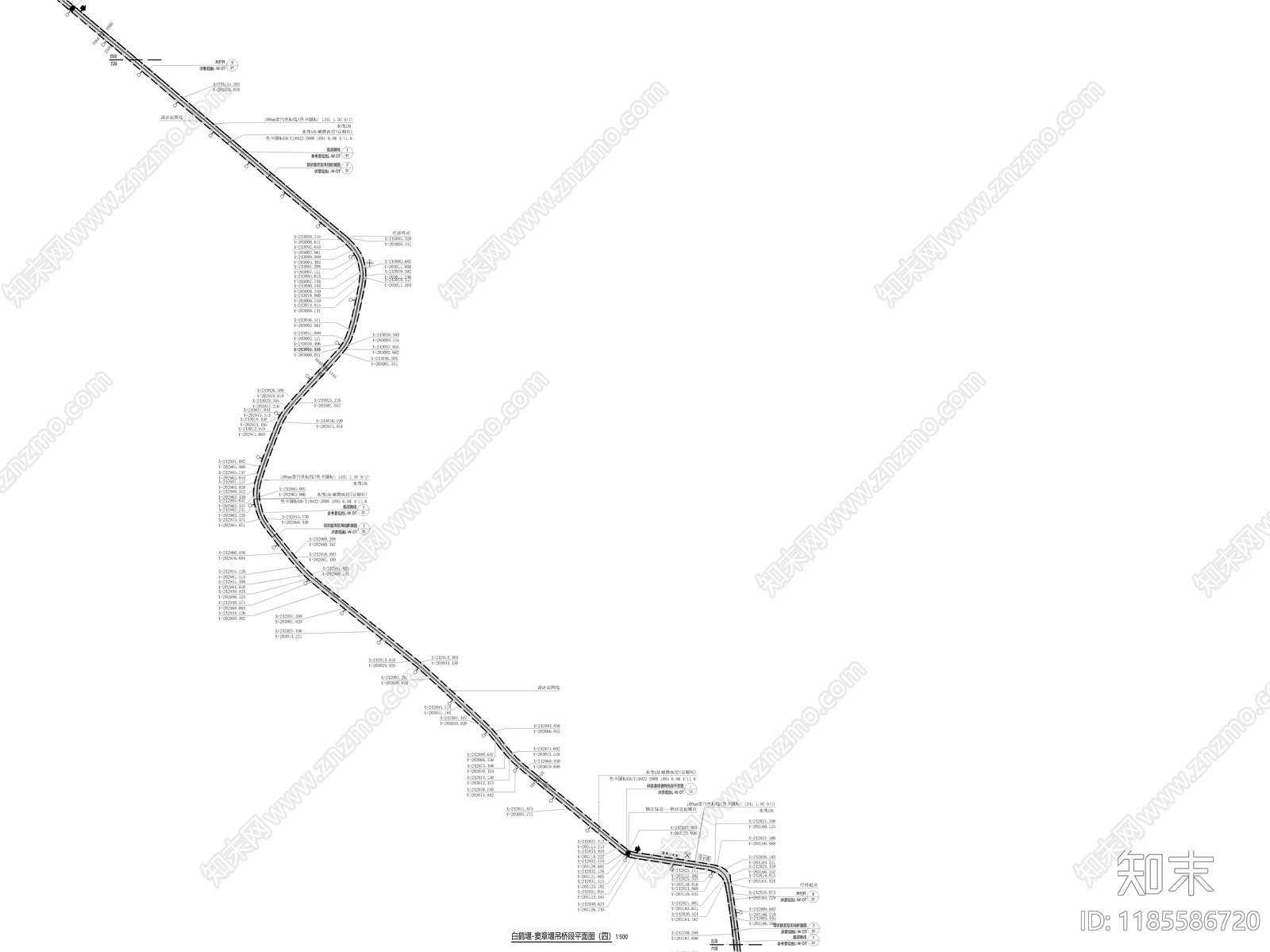 现代道路绿化cad施工图下载【ID:1185586720】