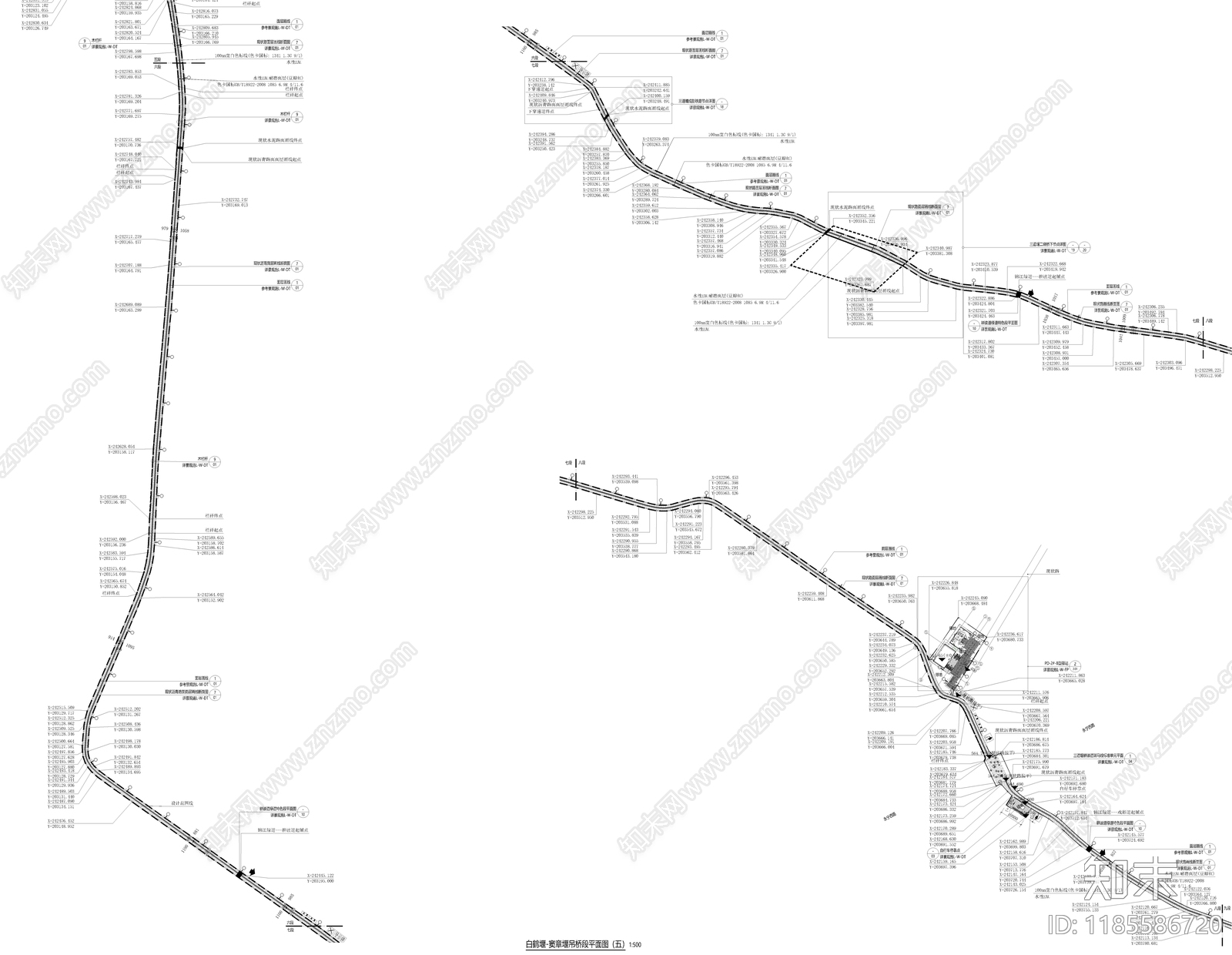 现代道路绿化cad施工图下载【ID:1185586720】