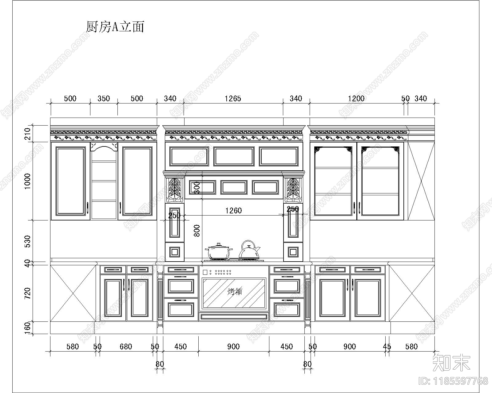 美式综合家具图库施工图下载【ID:1185597768】