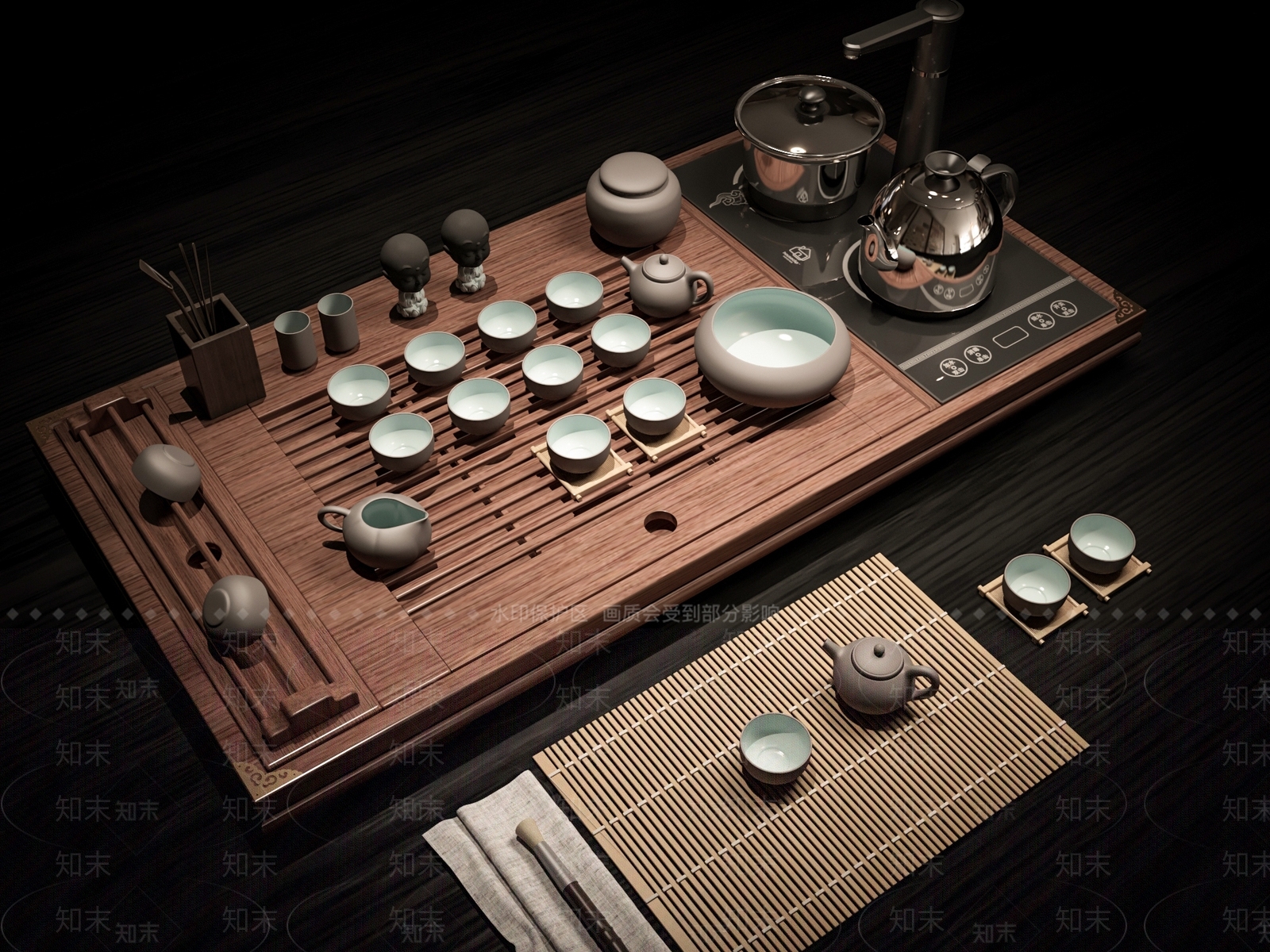 茶具SU模型下载【ID:1185598600】