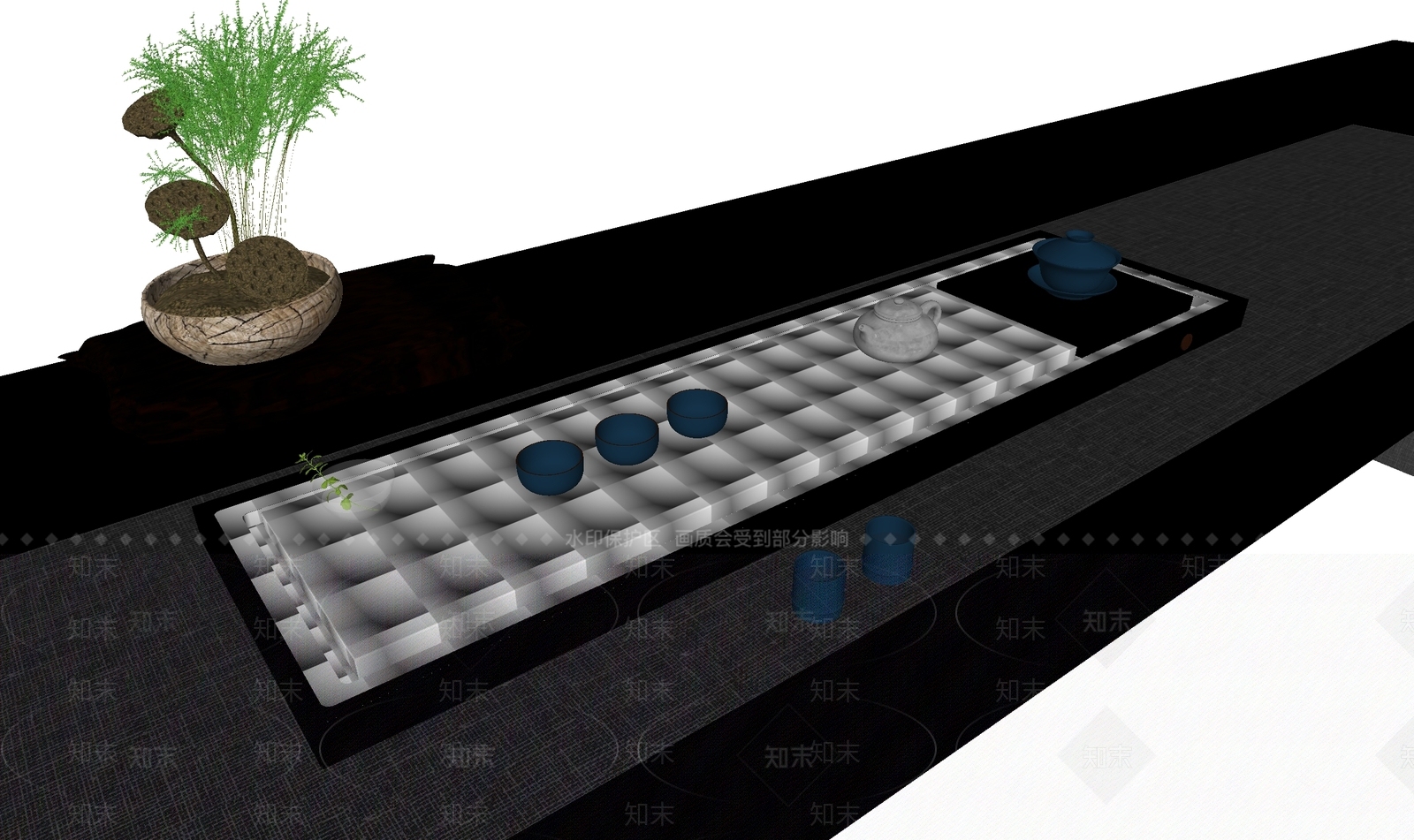 茶具SU模型下载【ID:1185598726】
