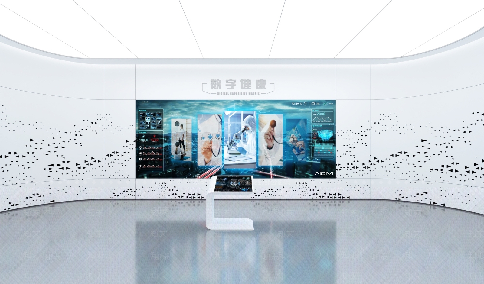 现代科技展厅SU模型下载【ID:1185598849】