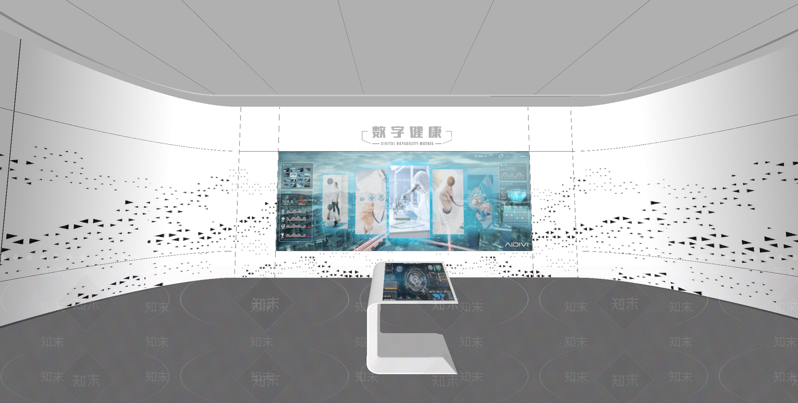 现代科技展厅SU模型下载【ID:1185598849】