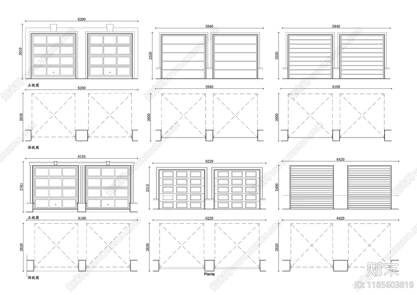 现代综合门窗施工图下载【ID:1185603819】