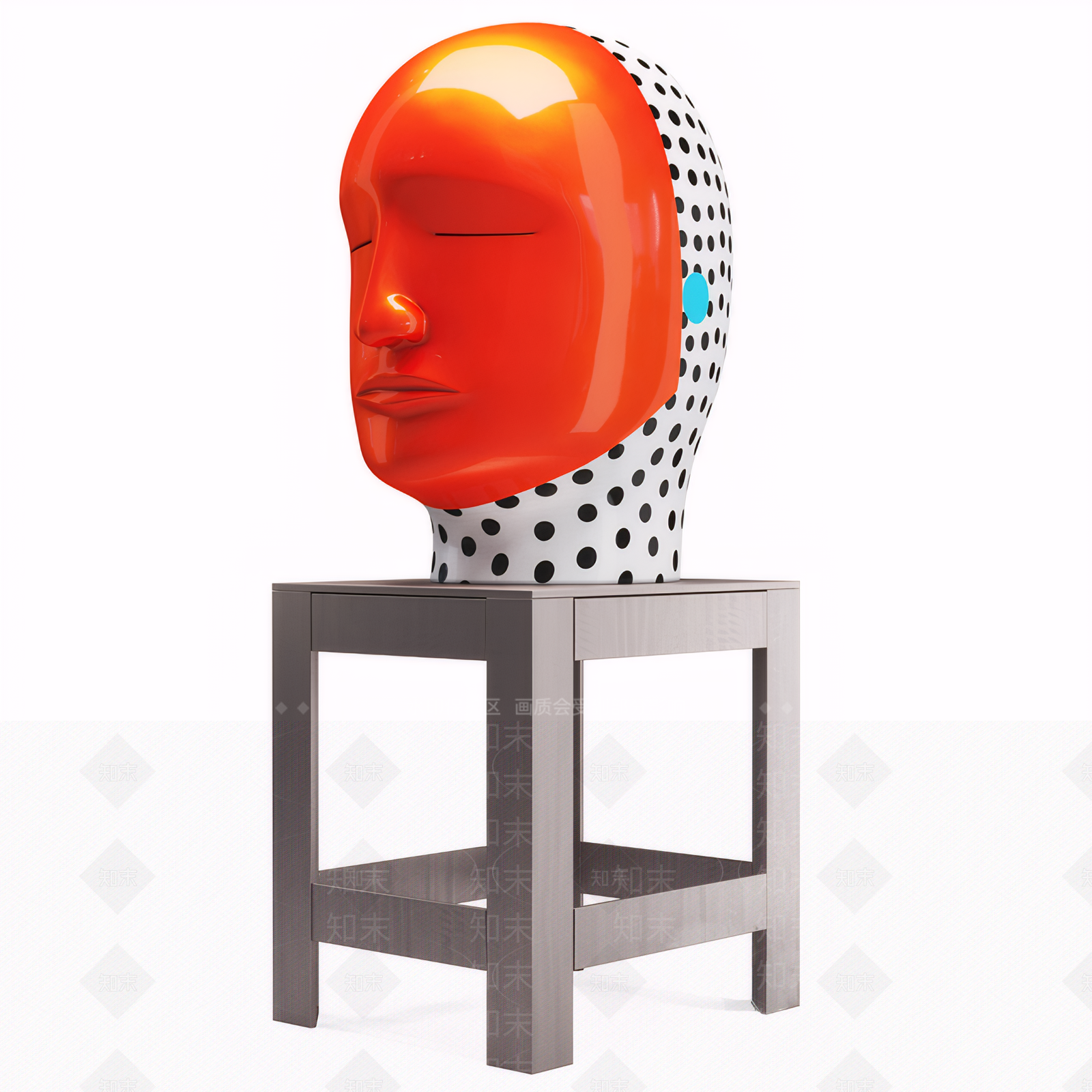 现代日式雕塑摆件3D模型下载【ID:1185609704】