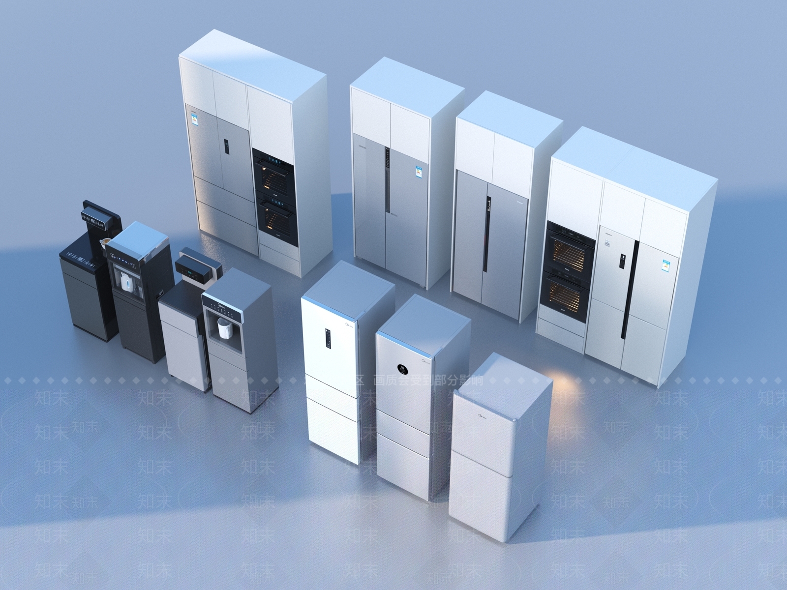 厨房用品3D模型下载【ID:1185609846】