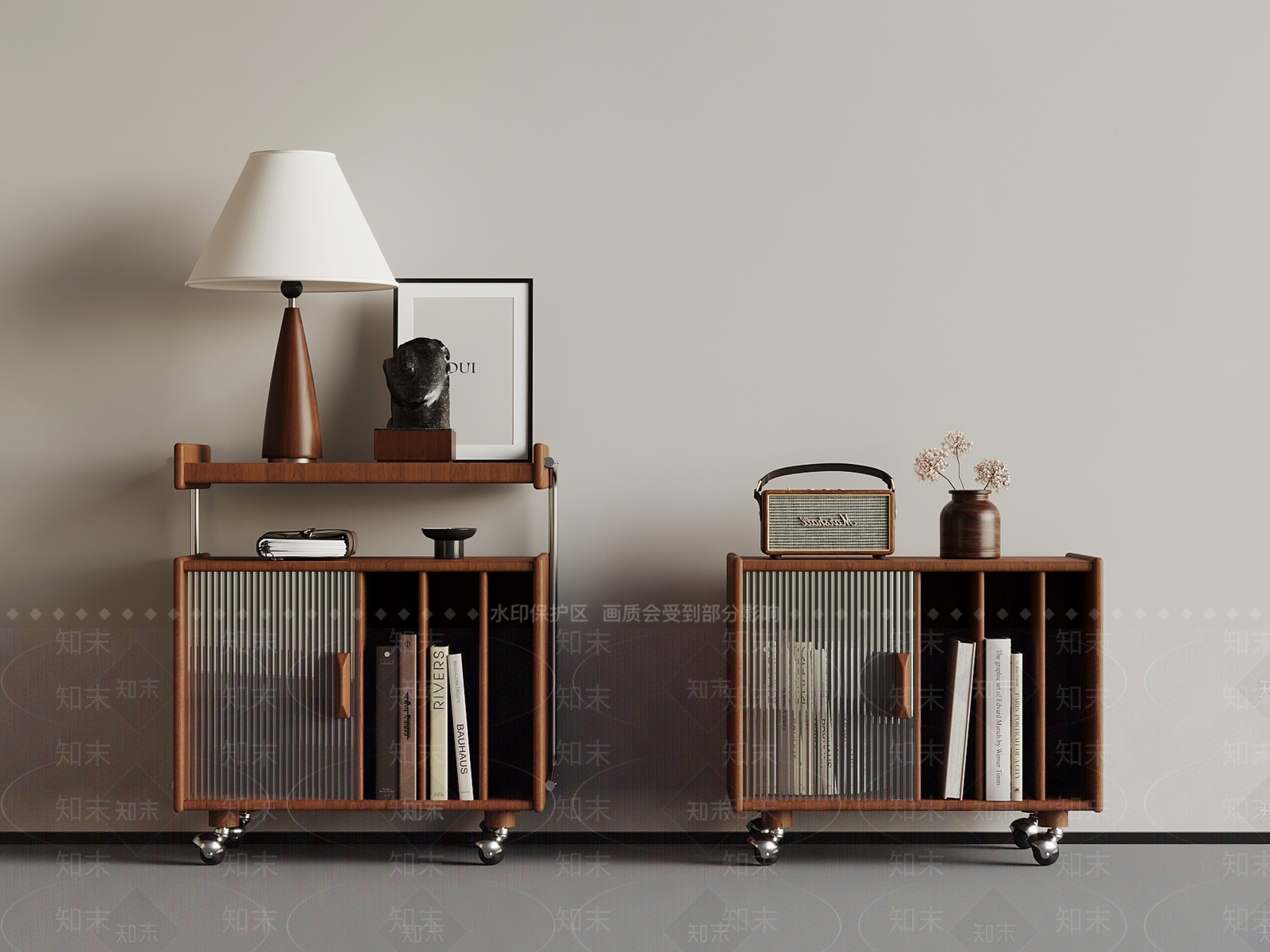 中古床头柜SU模型下载【ID:1185614213】