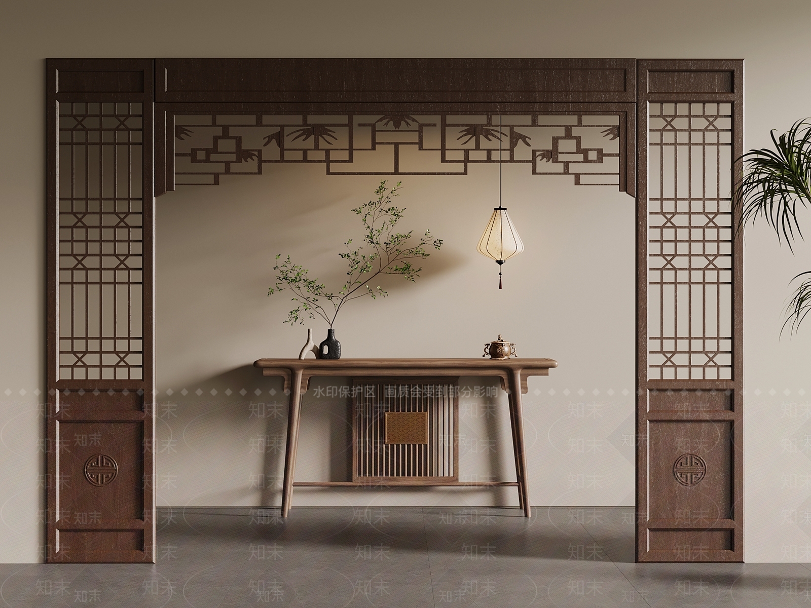 新中式其他柜子SU模型下载【ID:1185617690】
