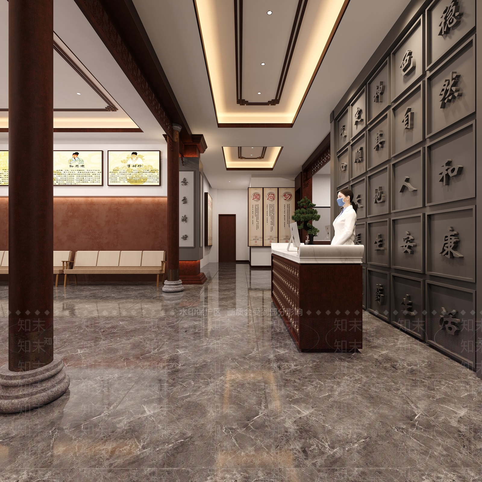 现代医院3D模型下载【ID:1185618541】