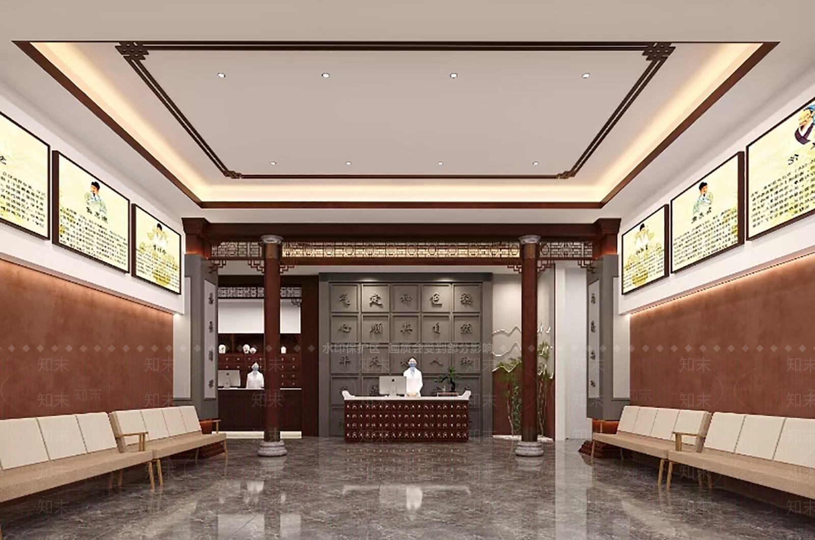 现代医院3D模型下载【ID:1185618541】