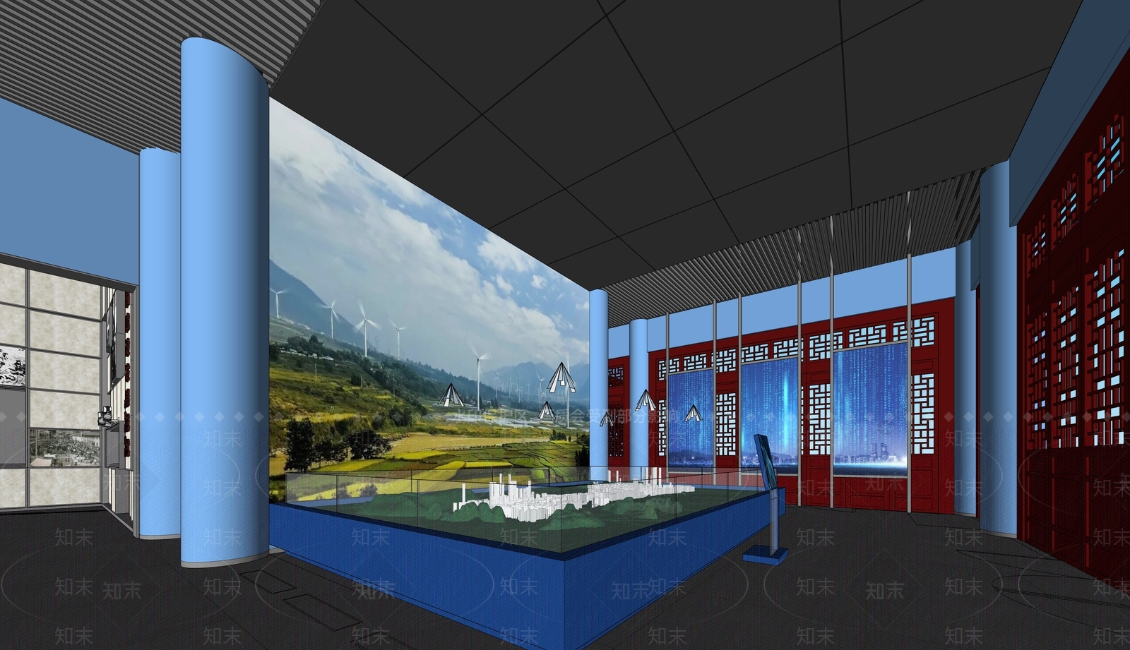 现代其他文化空间SU模型下载【ID:1185618601】