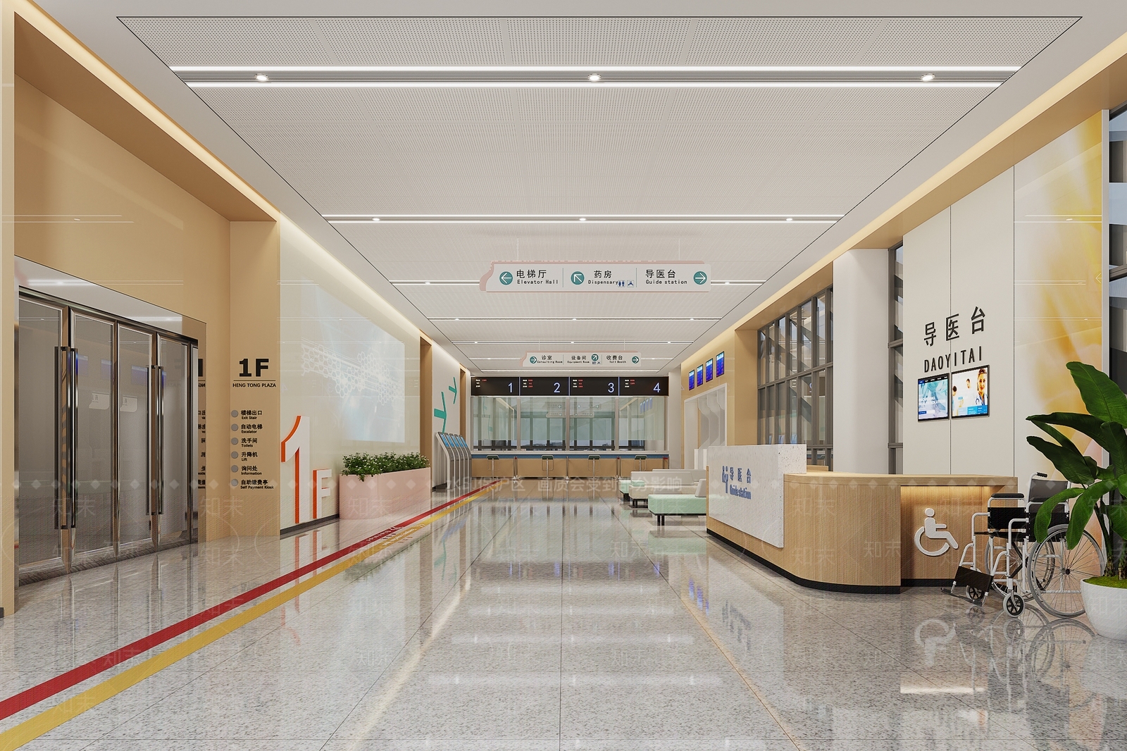 现代医院SU模型下载【ID:1185619769】