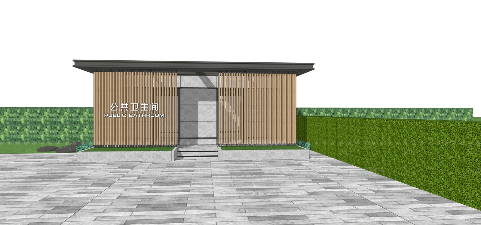 现代小公建SU模型下载【ID:1185626657】