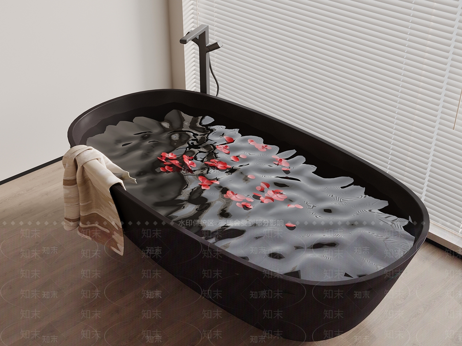 浴缸SU模型下载【ID:1185626995】