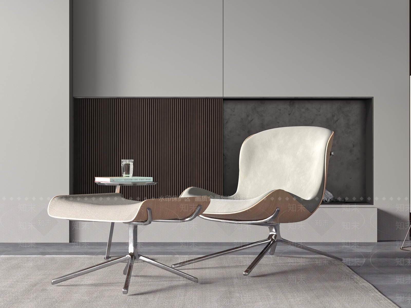 现代躺椅3D模型下载【ID:1185629869】