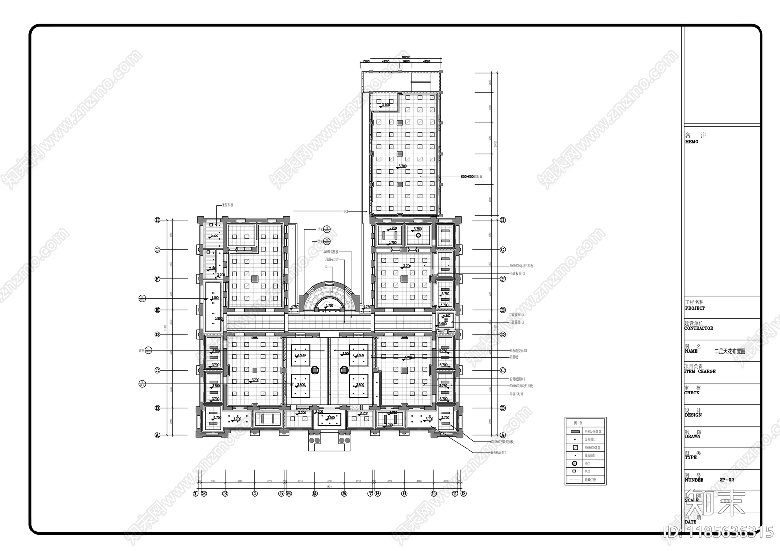 现代整体办公空间cad施工图下载【ID:1185636315】
