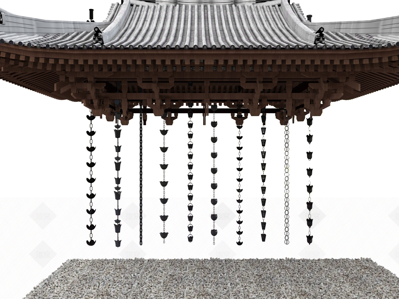 日式石头SU模型下载【ID:1185631492】